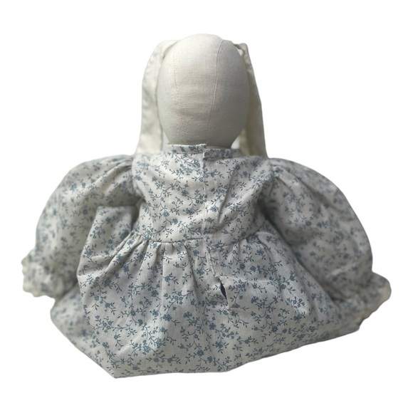 Vintage Homemade Country Sitting Bunny With Outfit Plush - Picture 4 of 6